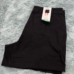 Gloria Vanderbilt Black Chino Shorts